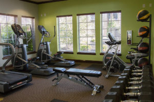Fitness Center at Canyon Club at Perry Crossing apartments in Plainfield IN