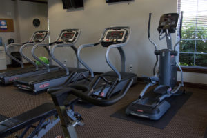 fitness center at Canyon Club at Perry Crossing apartments in Plainfield IN