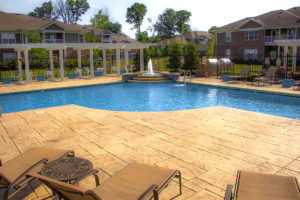 Swimming Pool atCanyon Club at Perry Crossing apartments in Plainfield IN